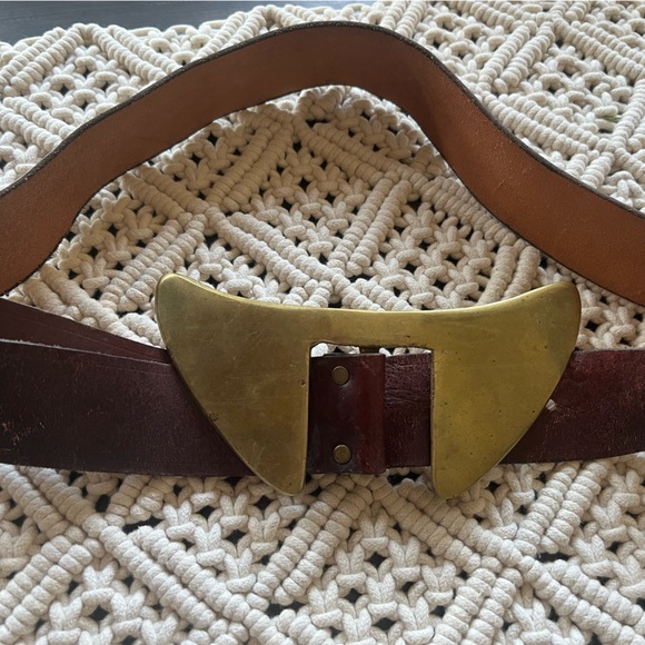 Women’s Vintage HABILE Fait Main Leather Belt from Holt Renfrew - Picture 6 of 6